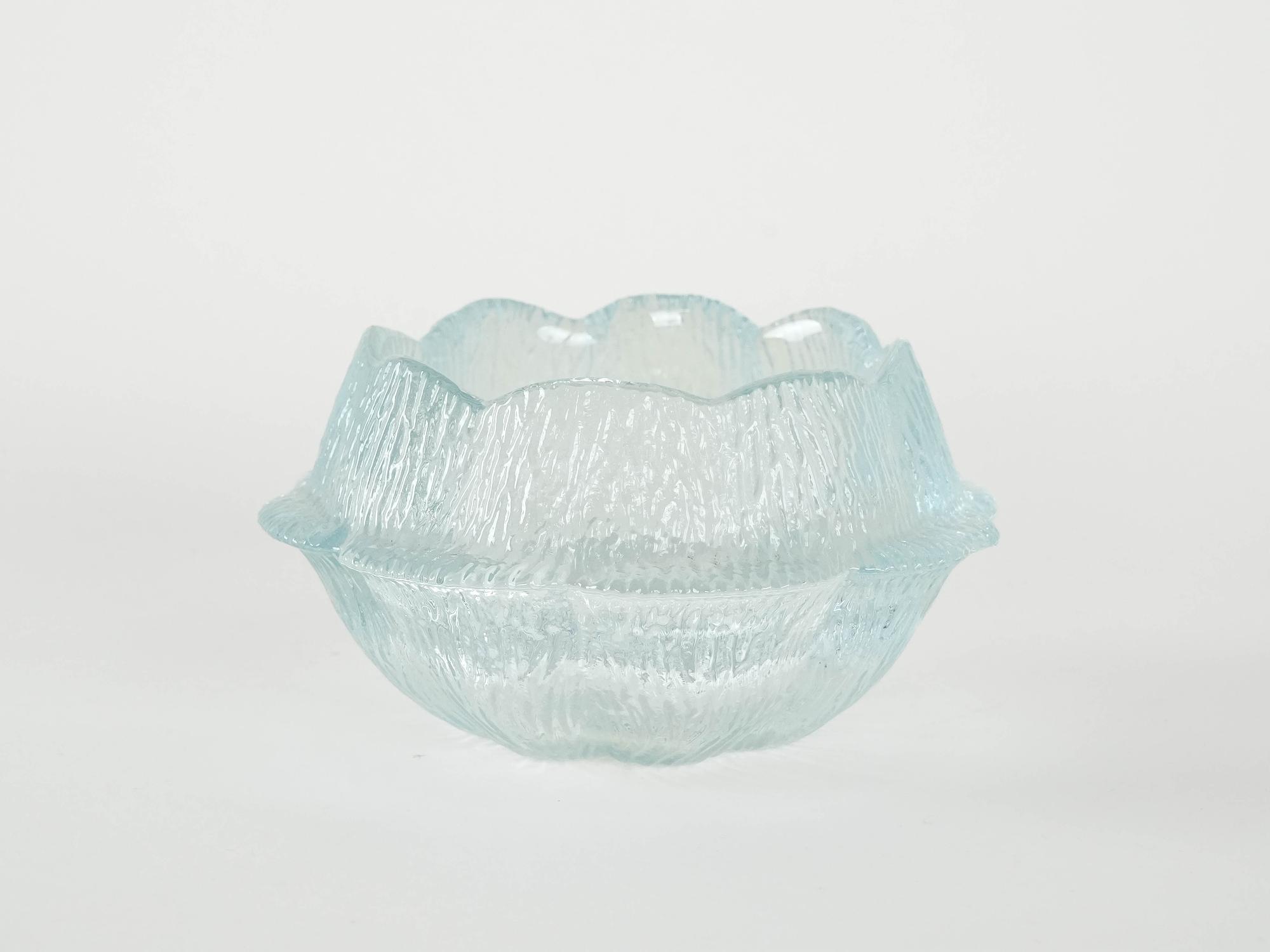 Glasschale Transparent 1980er Jahre 3