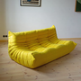 Togo Sofa 3-Sitzer Textil Zitronengelb 2