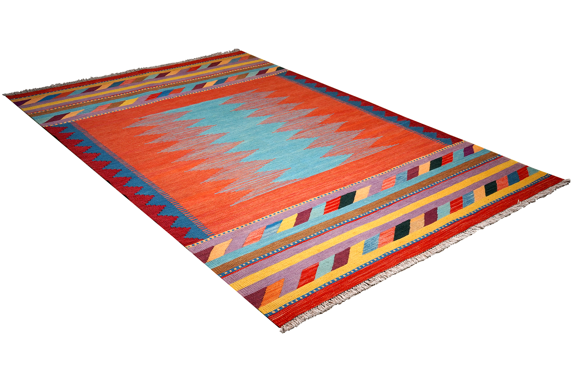 Kilim Gashgai Teppich Mehrfarbig 2