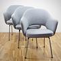 Saarinen Conference Armchair Textile Metal Grey 6