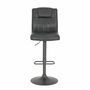 2x Bar stool Microfiber Steel Anthracite 1