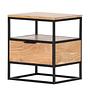 Side table Mello acacia solid acacia natural black 0