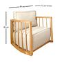 Rocking children's chair Teddy White 2