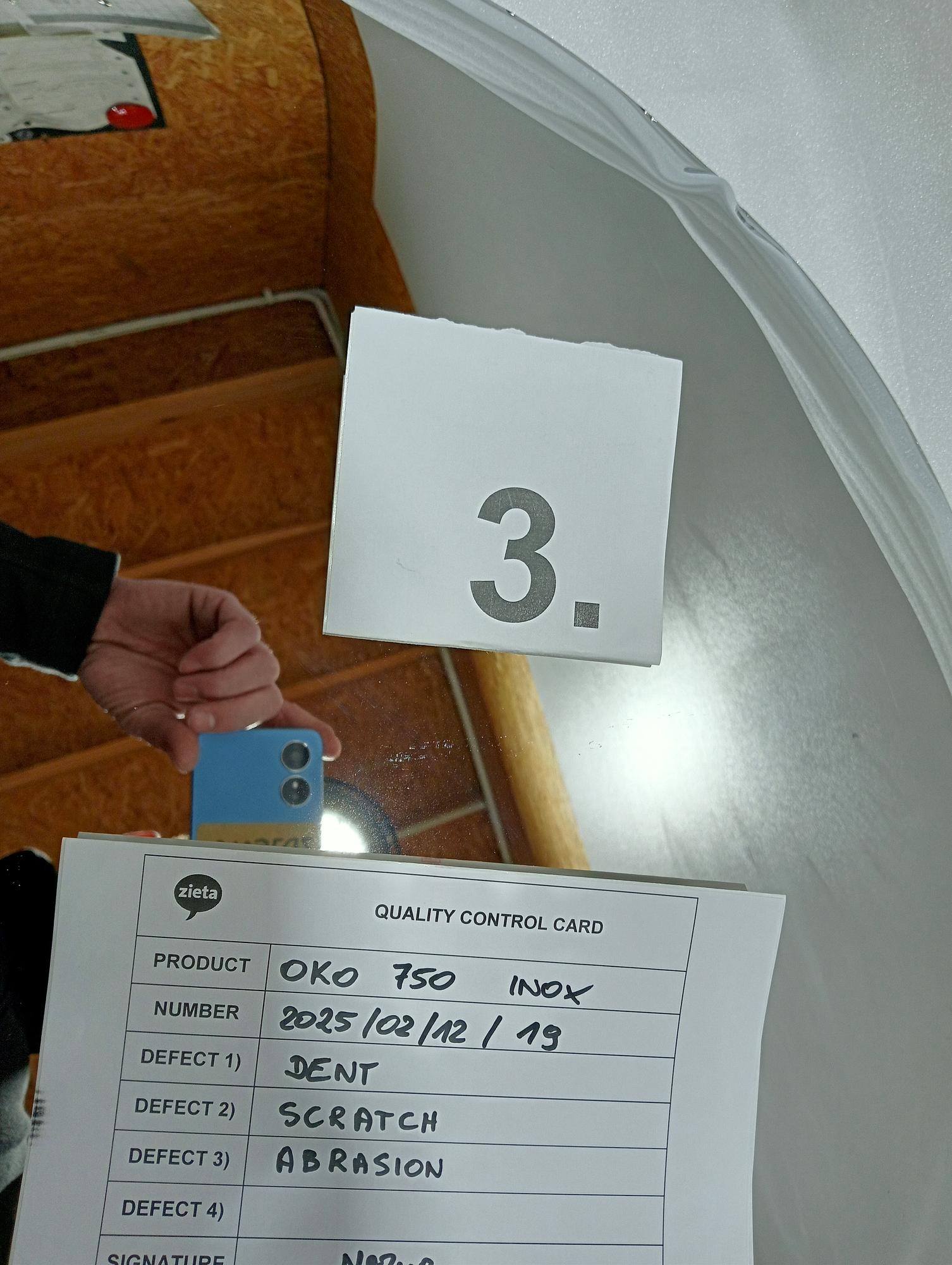 OKO Mirror 750 Inox Polished Stainless Steel Silver 6