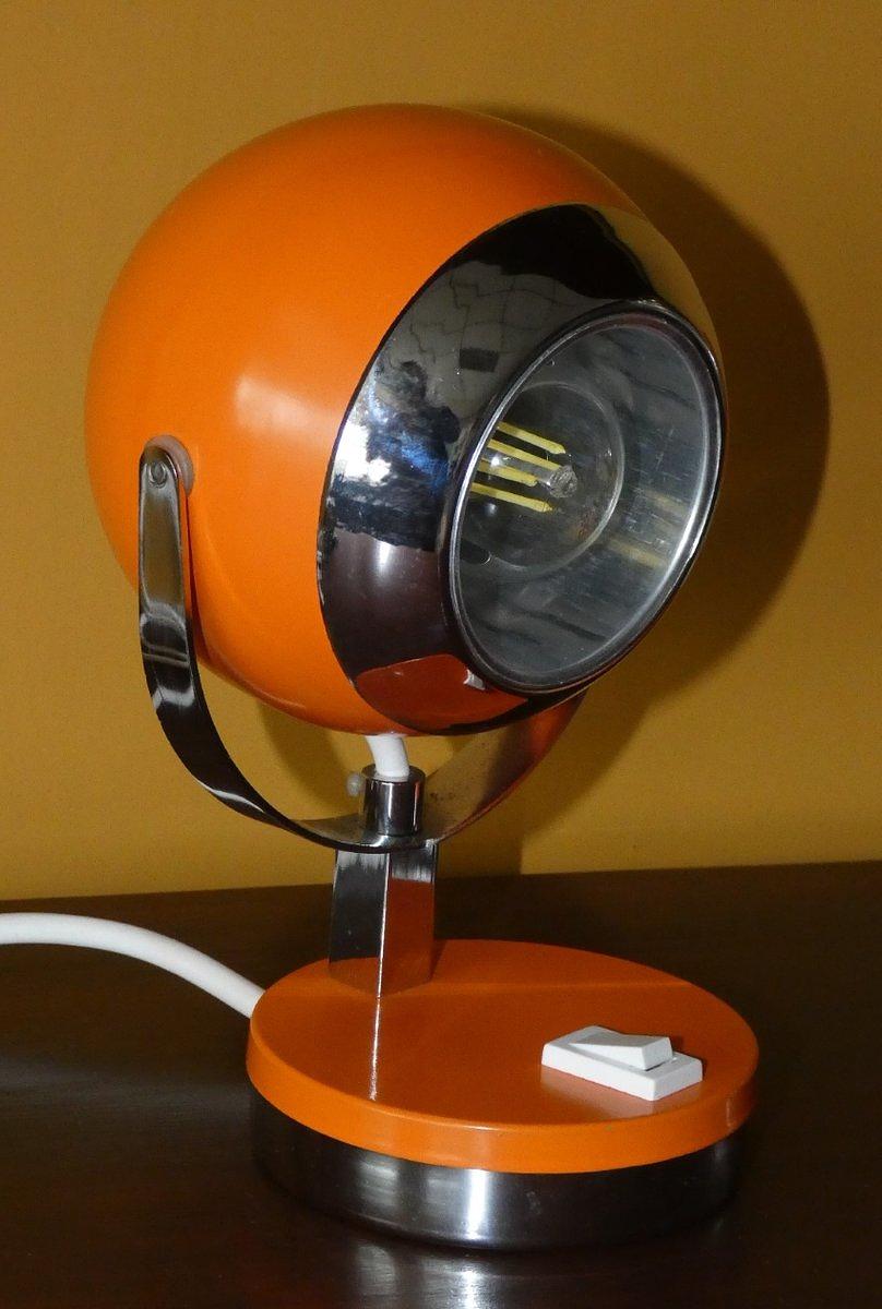 Eyeball Lampen 2er Set Orange 1970er Jahre 3