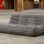 Togo Sofa 3-Sitzer Webstoff Warmgrau 1