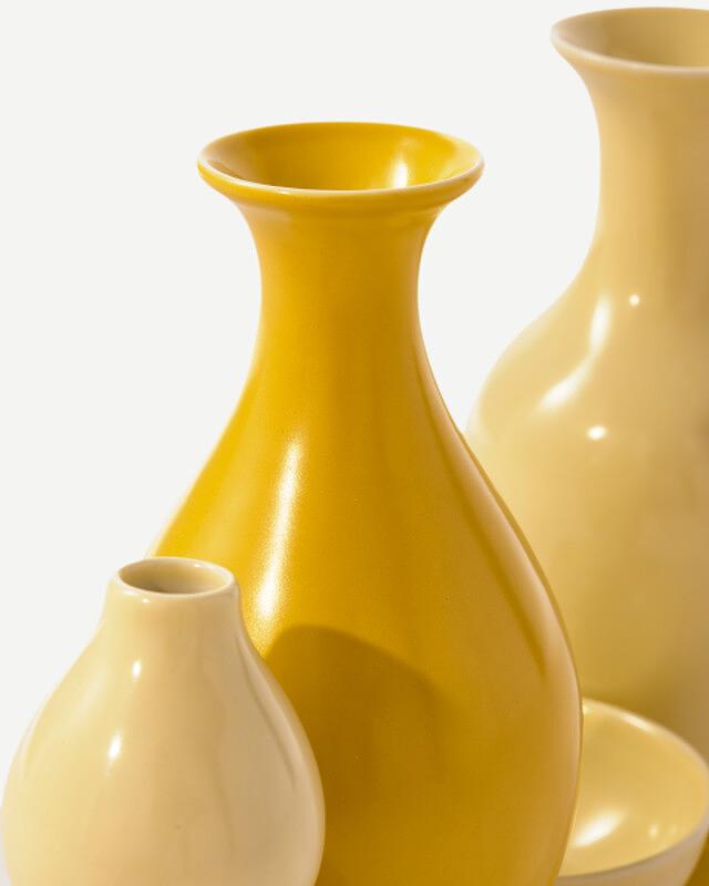 Shanghai Vase Porcelain Yellow 3