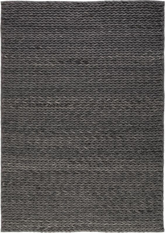 Linea Teppich Wolle Anthrazit 160 x 230 cm 0