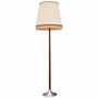 Vintage floor lamp metal wood brown 1960s 0