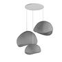 3-Flammig Wabi Sabi Mossgreys Pendelleuchte Beton Grau 6