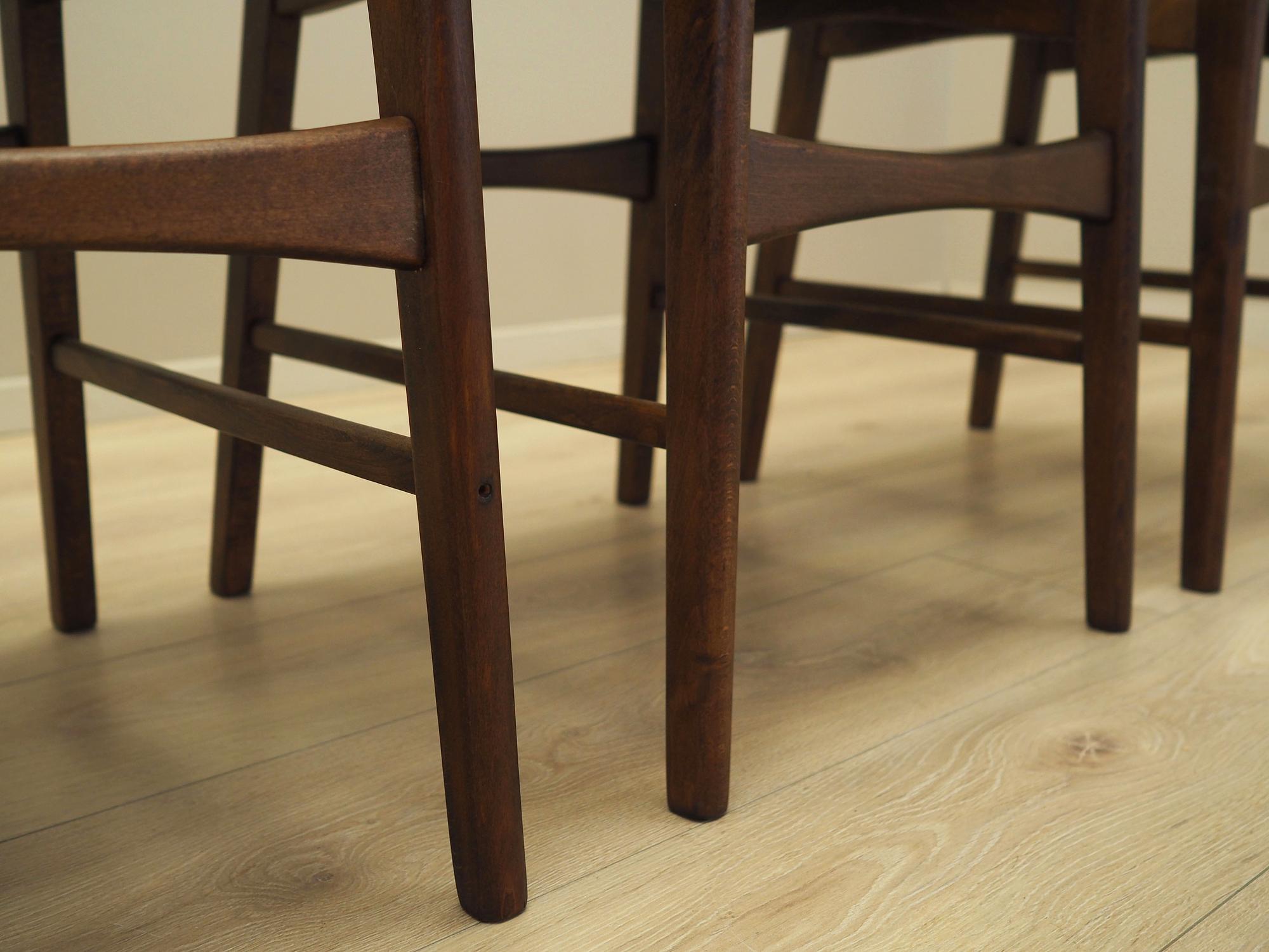 4x Dining chair teak 1970s 12