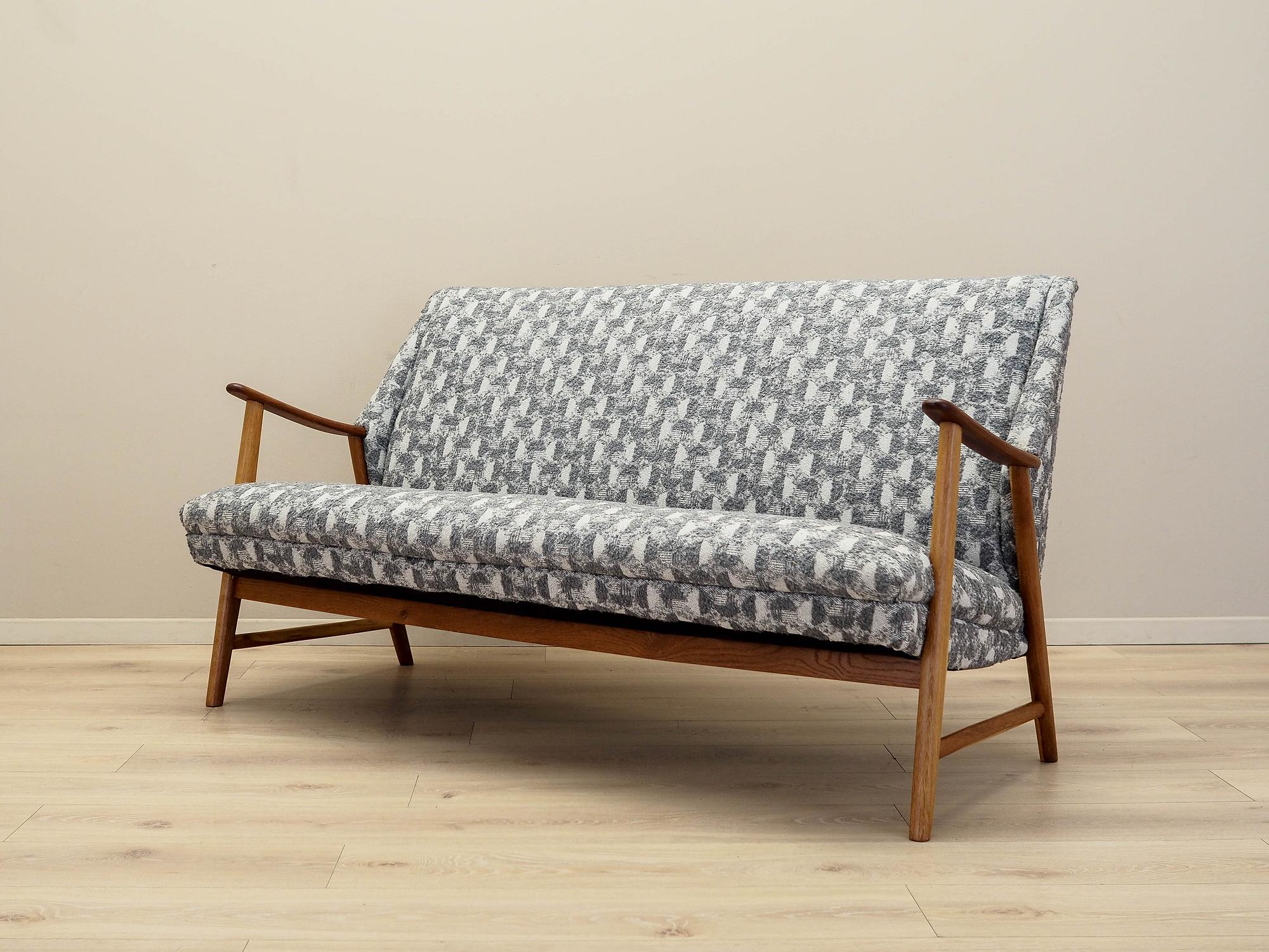 Colorful Oak Sofa 1970s 2