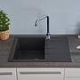 Houston Kitchen Sink 62 x 50 Black 2
