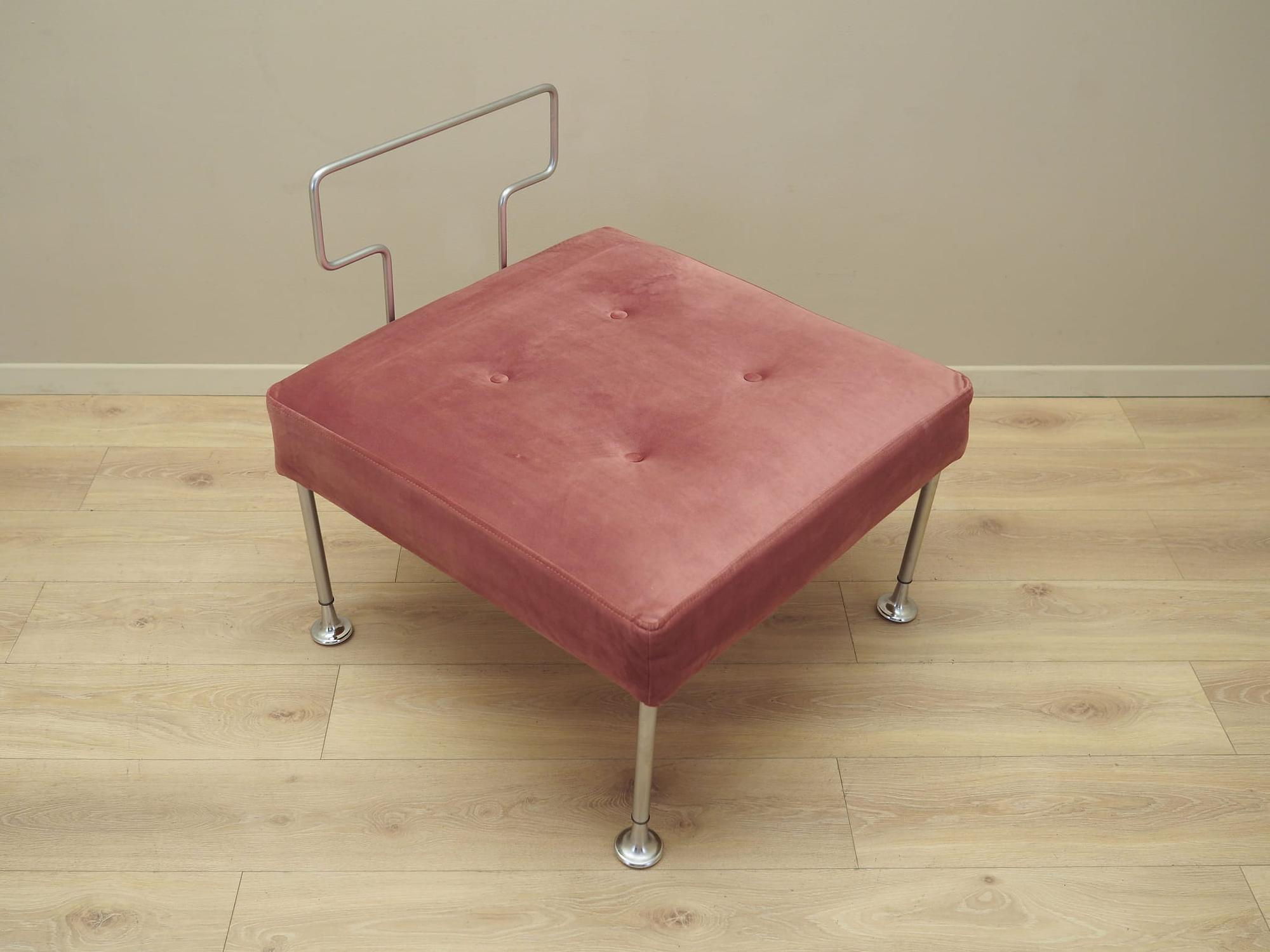 Vintage Sessel Samt Metall Rosa 1960er Jahre 12