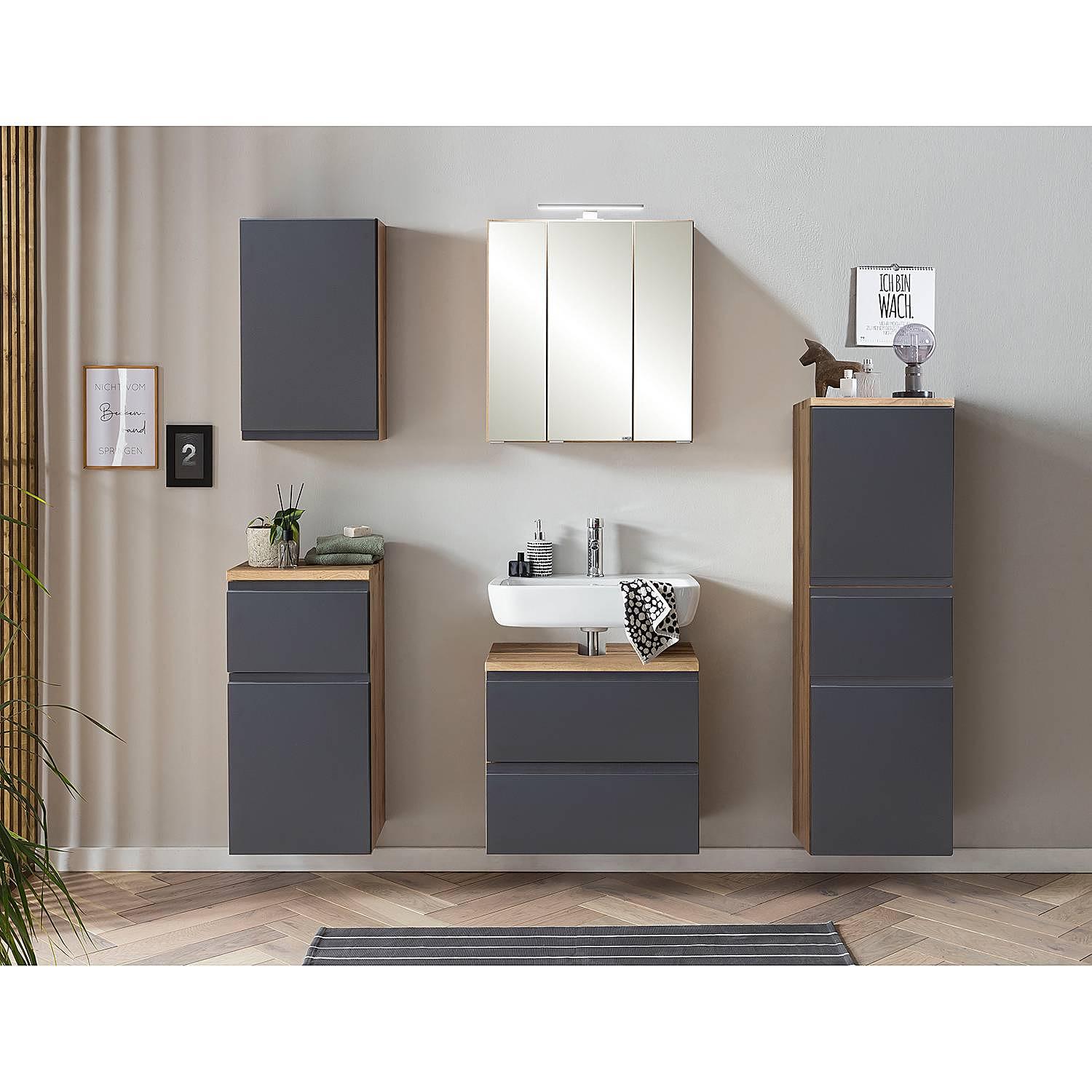 Roccolo Wall Cabinet Matte Grey 40 cm 3