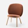 Loungestuhl Eschenholz Velour Terracotta 0