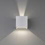 2-flame LED wall light Aluminium White 3