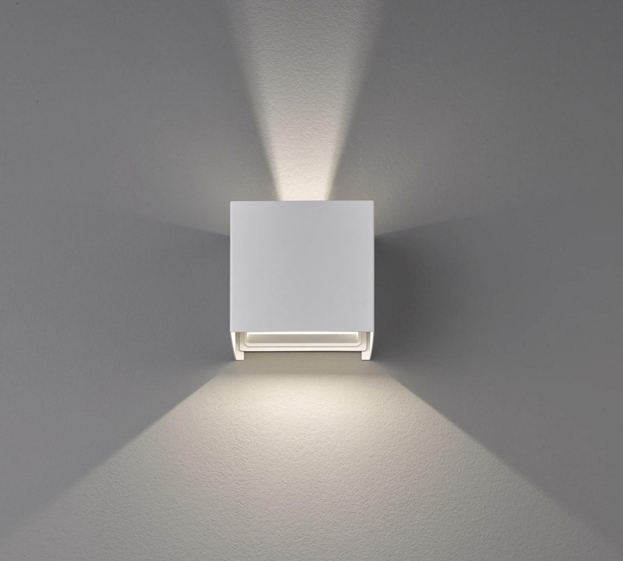 2-flammige LED-Wandleuchte Aluminium Weiß 3