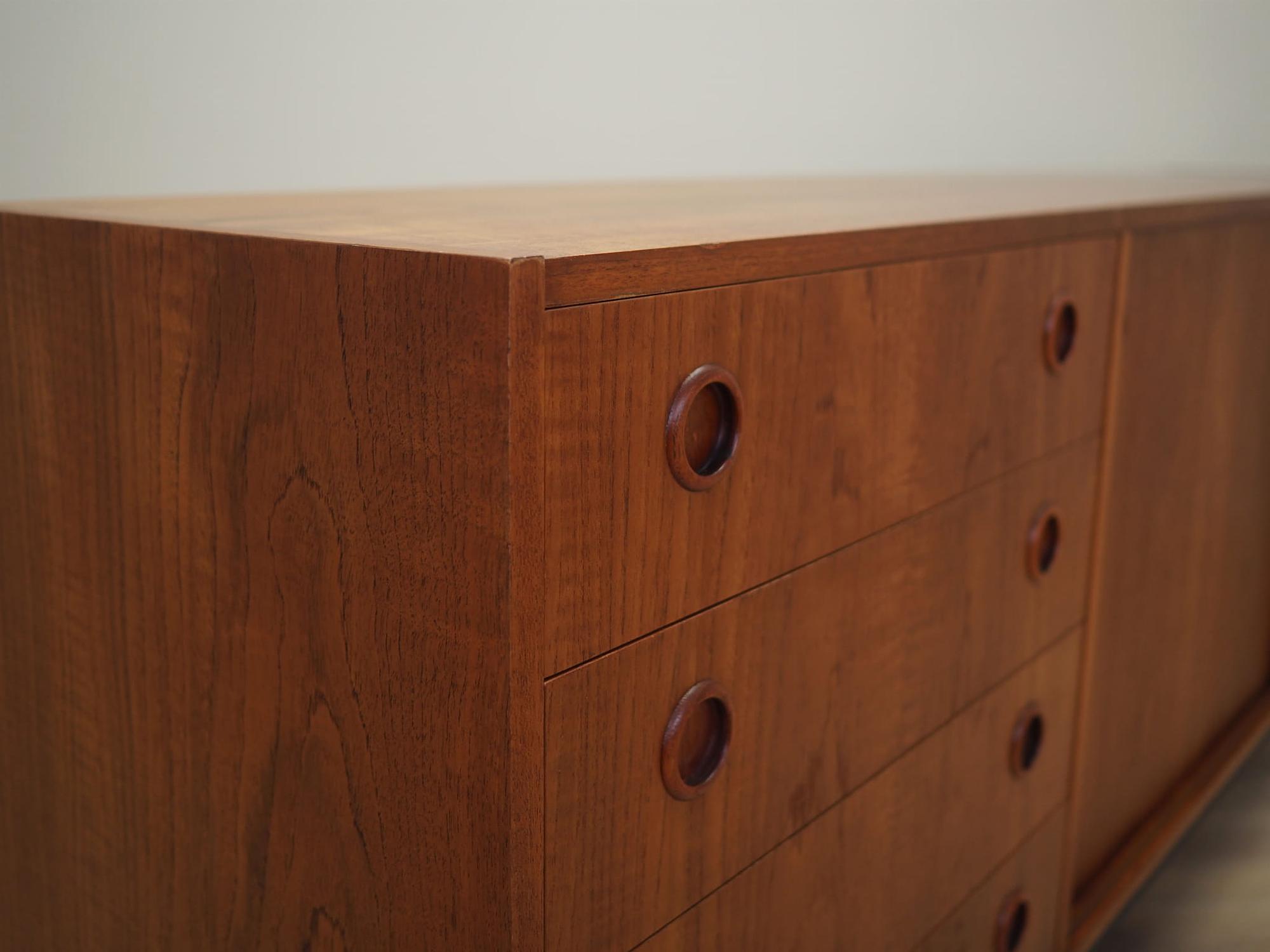 Vintage Sideboard Teakholz Braun 1970er Jahre 10