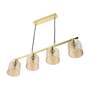 Pendant lamp glass metal brass 2