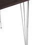 District Chrom Metall und Elm Holz Tisch
 5
