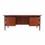 Desk Teak Wood Brown 1960s 0
