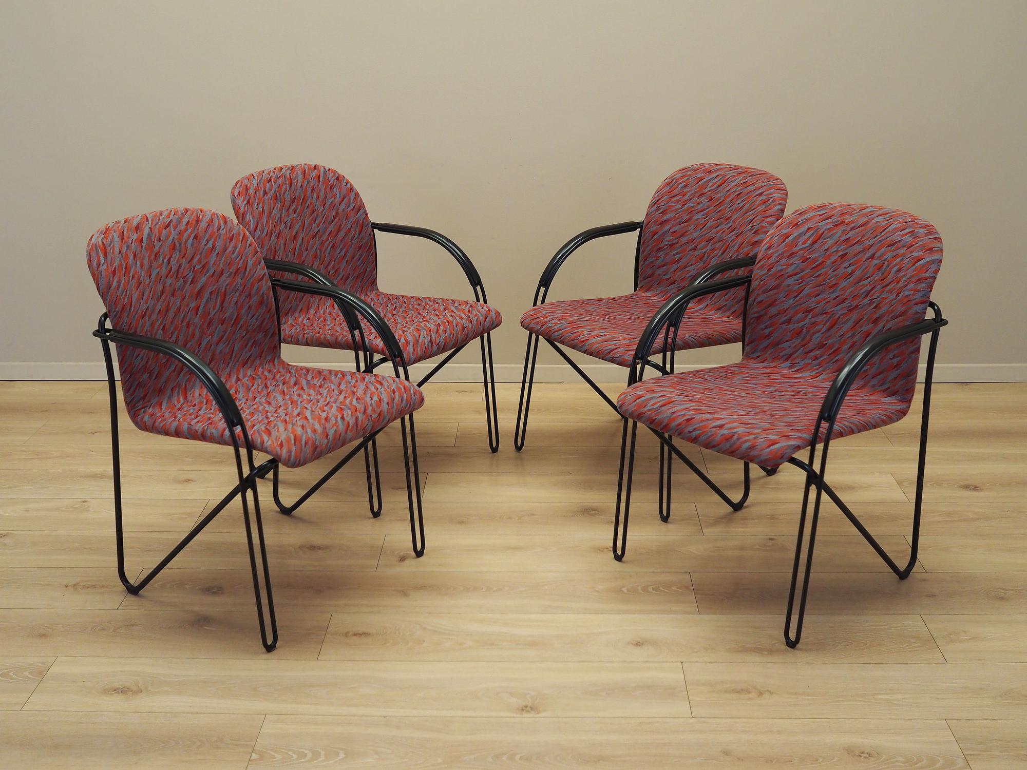 4x Dining chair with armrests 1980s 1
