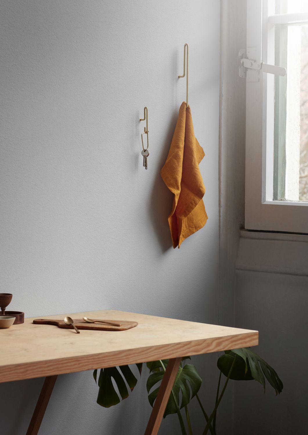 Wandhaken Gold 3