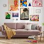 Sigrid Sofa 3-Sitzer Velour Lux Navy 4