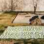 Outdoor-Kilim Teppich Tigermuster Grün 230 x 300 cm 2