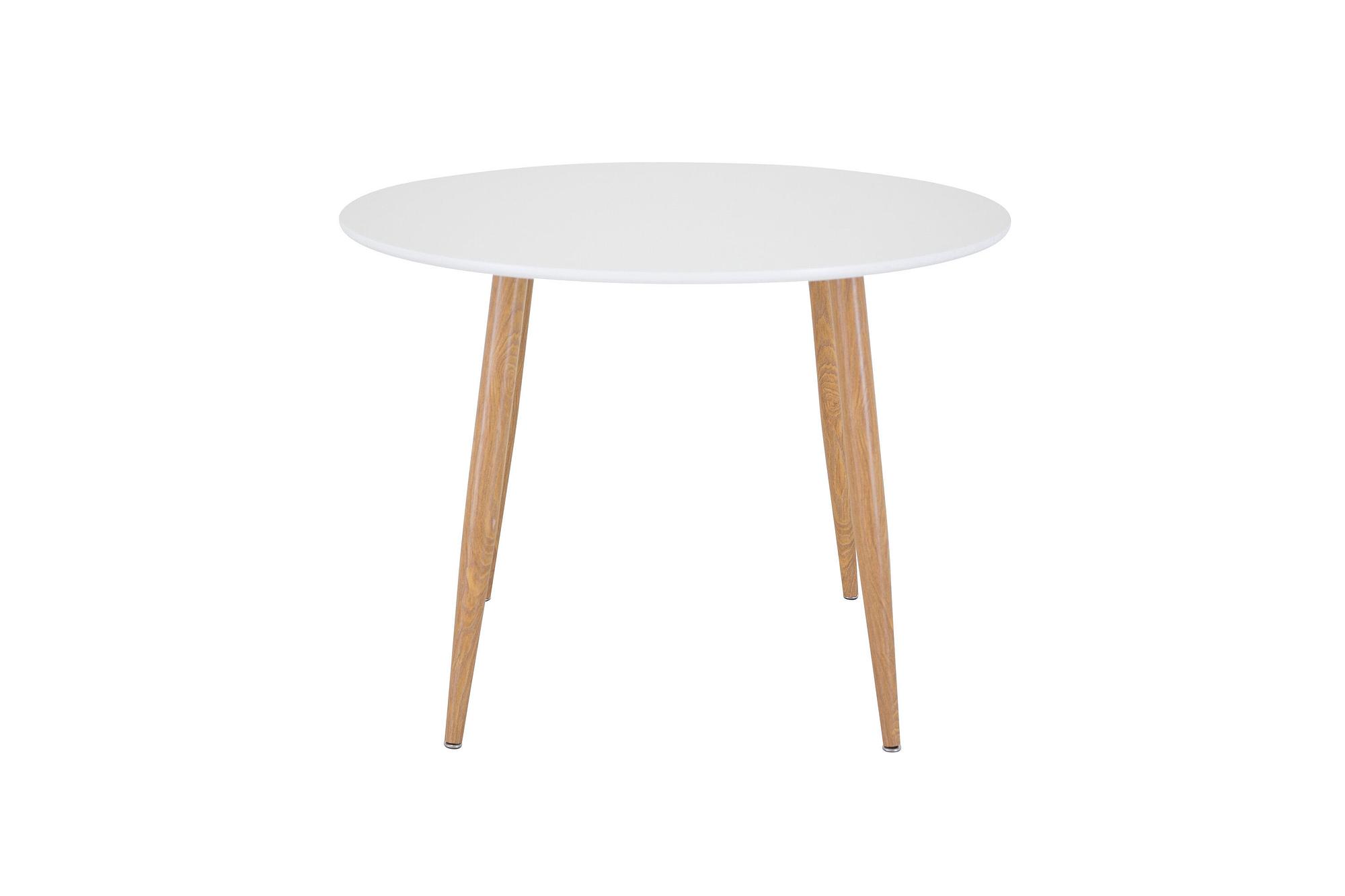 Plaza Esstisch Weiß Ø 100cm 1