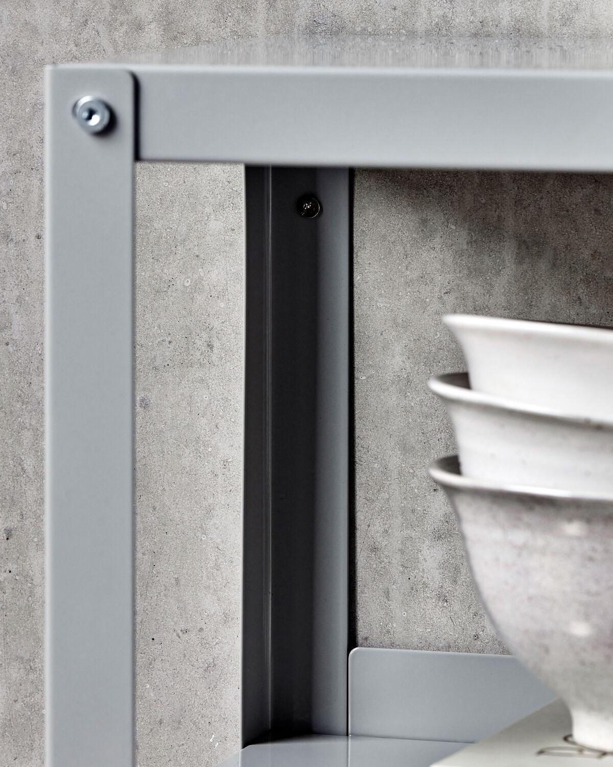 2x HDUse Shelving System Light Grey 2