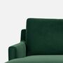 Astha 3-Sitzer Sofa Récamiere Links Velours Lux Dark Green 3