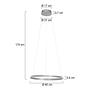 Pendelleuchte Ringlux Typ A Aluminium Silber 2