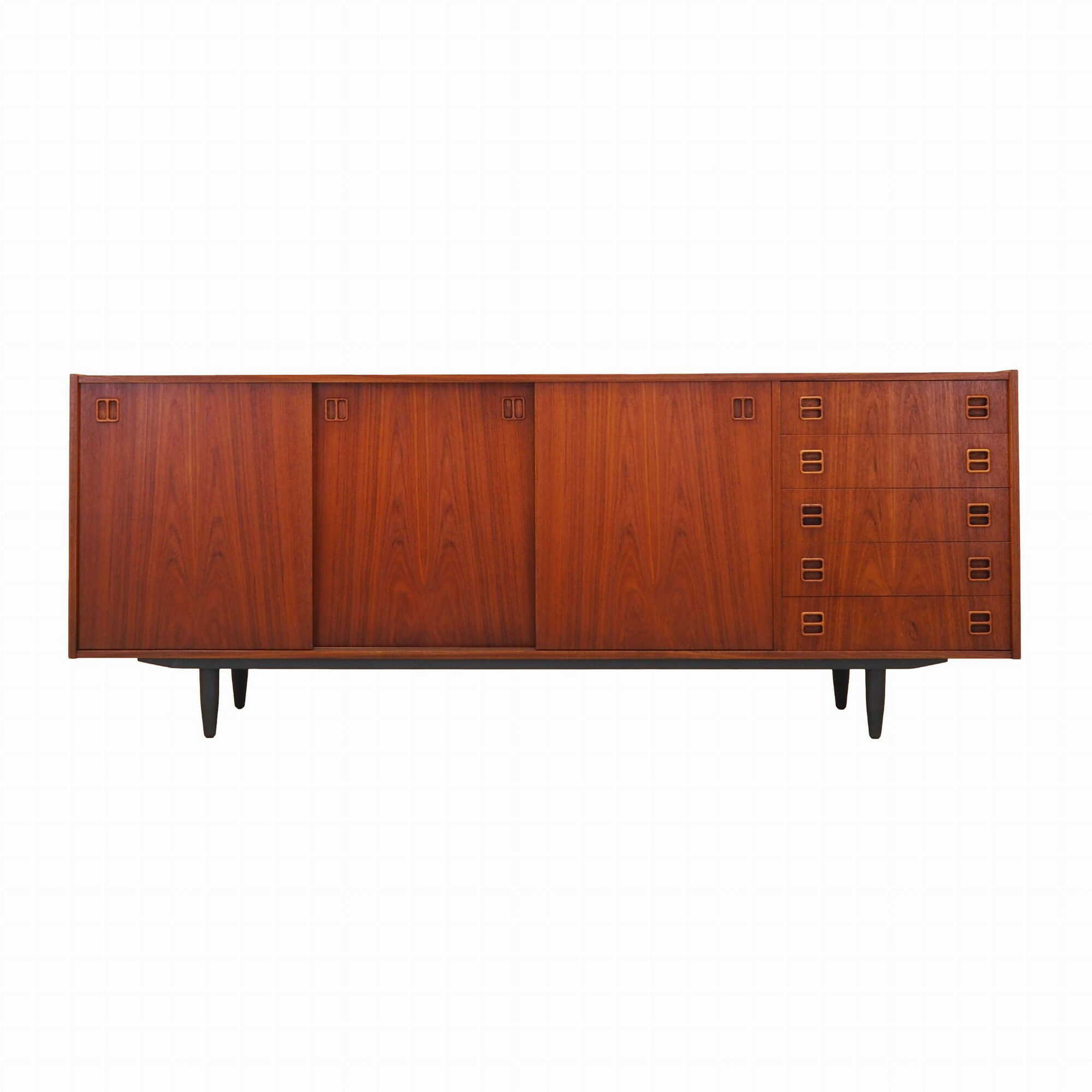 Vintage Sideboard Teakholz Braun 1960er Jahre 0