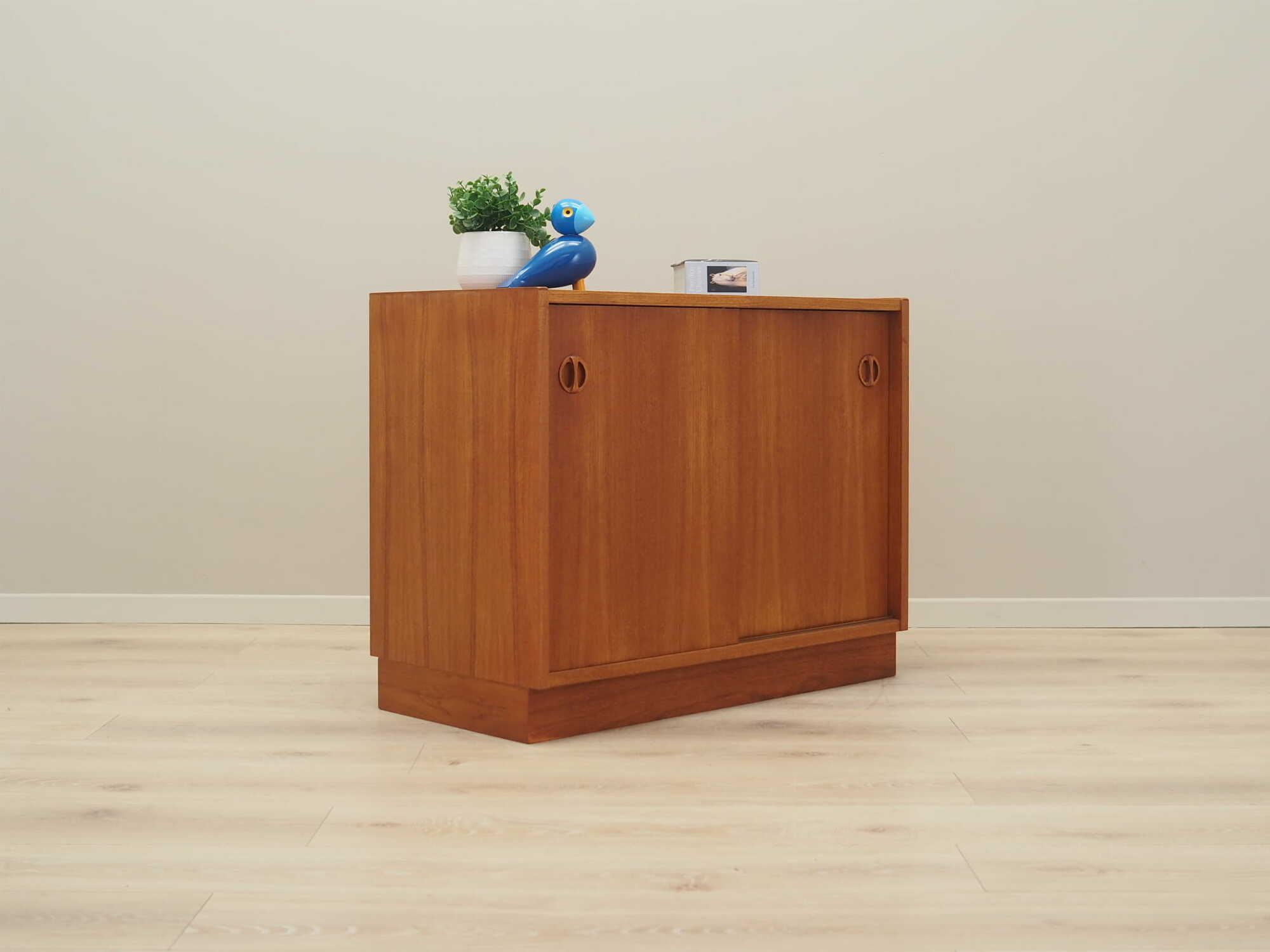 Vintage Cabinet Teak Wood Brown 1970s 5