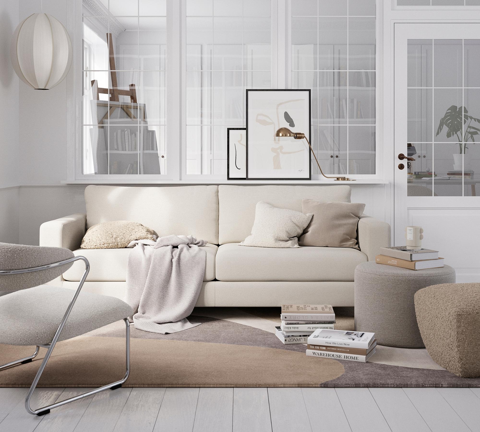 Dylan Sofa 3-Sitzer Mark Sand 2