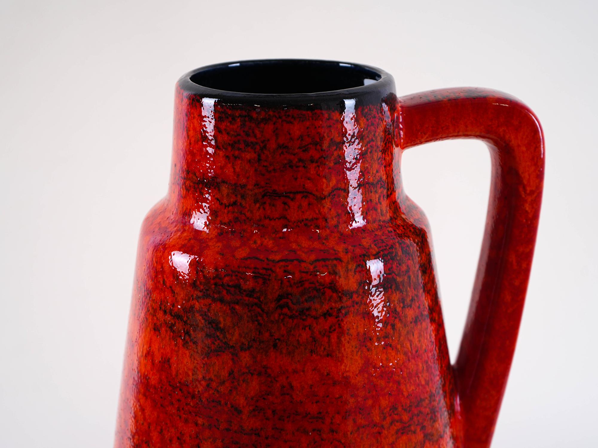 Ceramic Vase Red 1960s 7