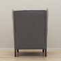 Vintage armchair beech wood textile grey 1970s 4