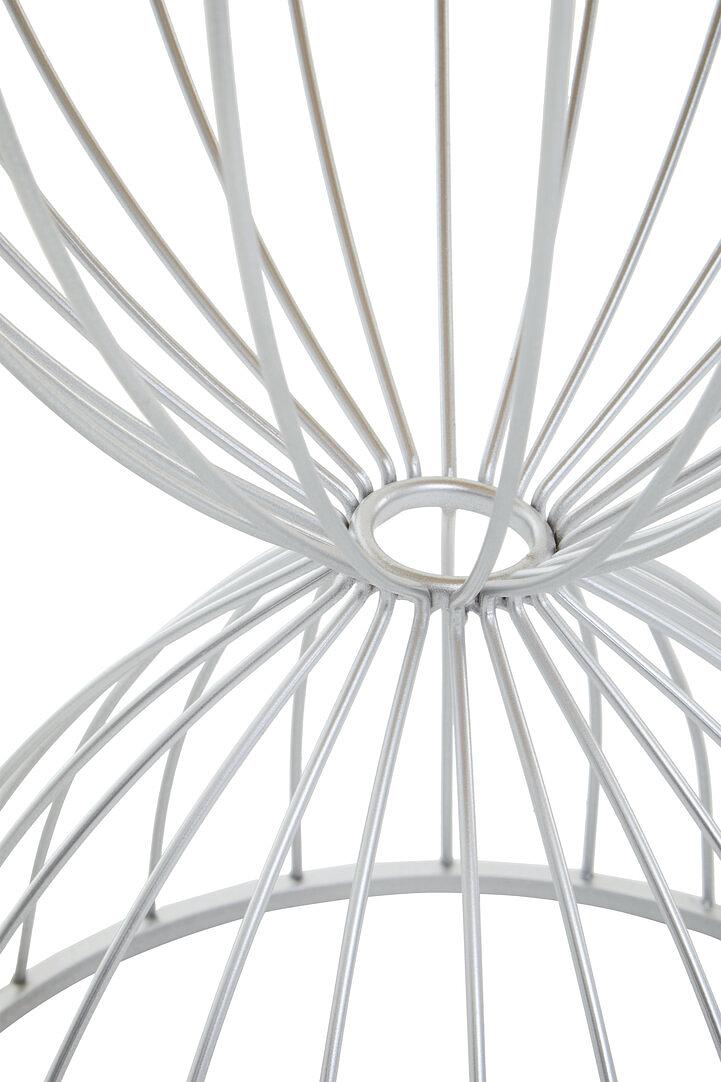 Jolie Hourglass Side Table Stainless Steel Silver 3