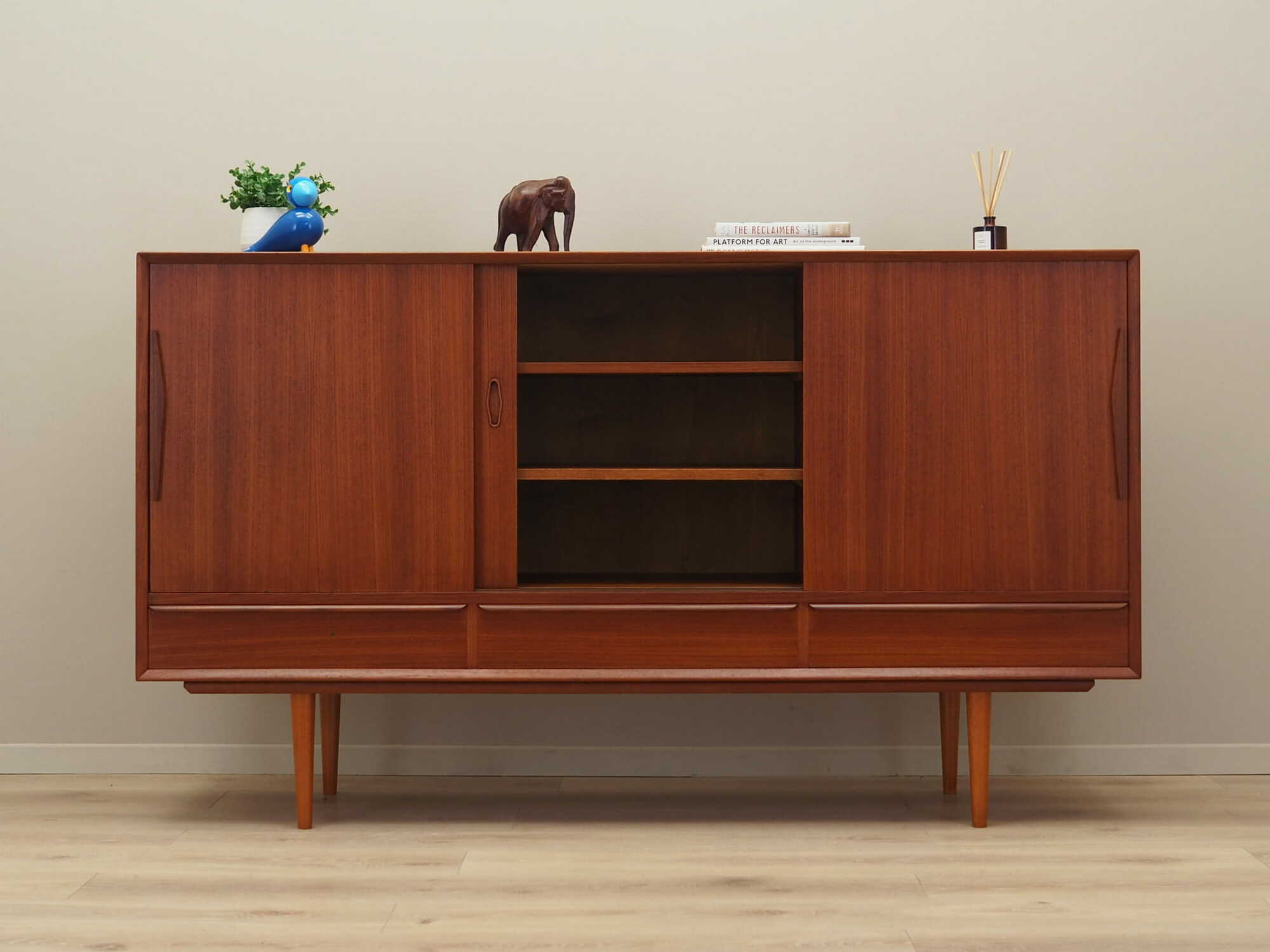 Vintage sideboard teak brown 1960s 2