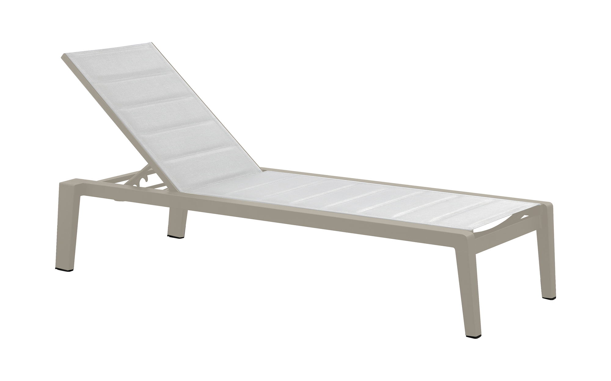 Emoti deck chair metal textile cream 0