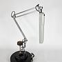 Vintage Tischlampe Metall Kunststoff Grau Schwarz 2