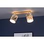 Sheet I Ceiling lamp Paper Oak 2-lamp 3