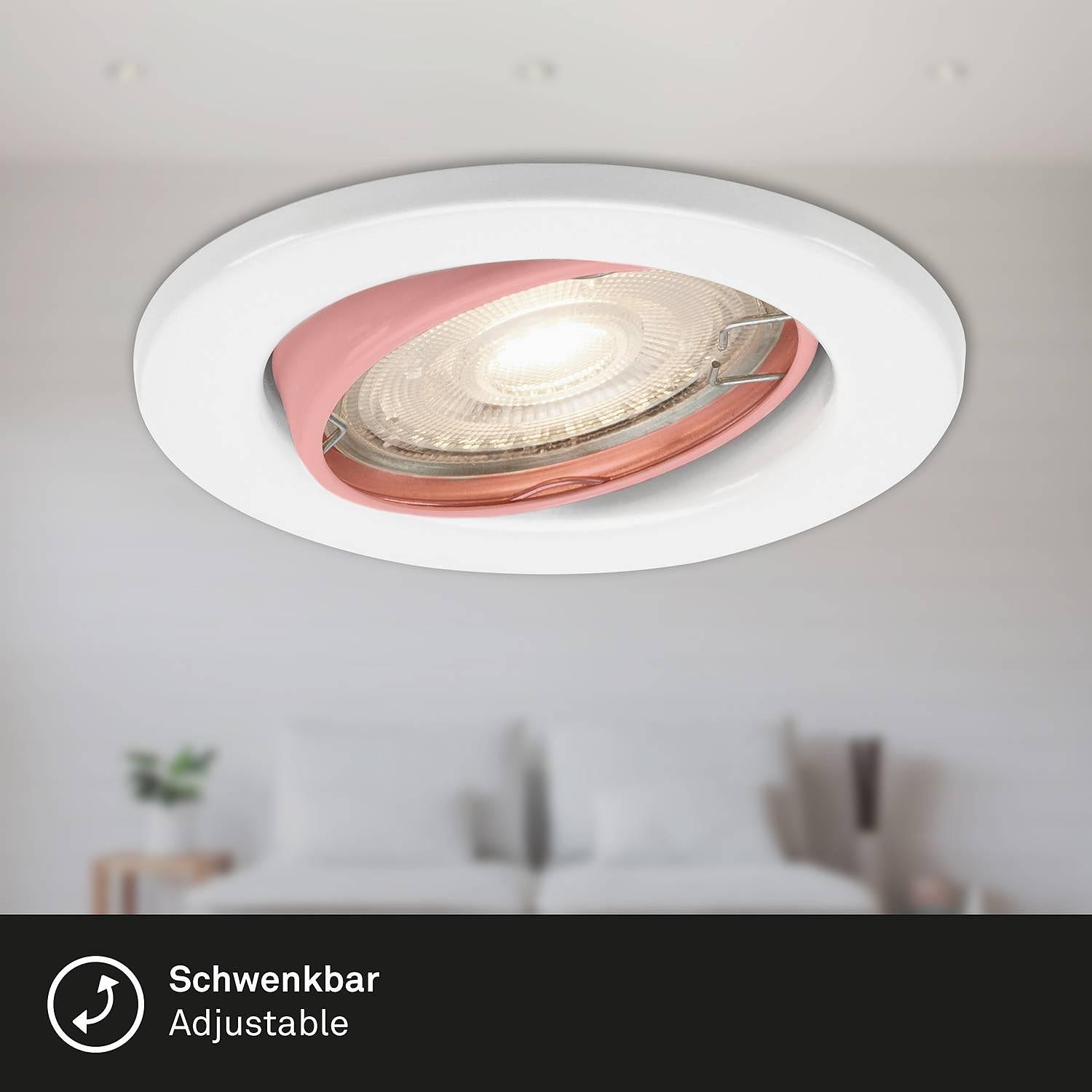 LED-Einbauleuchte Sten II Eisen Weiß 4