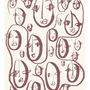 Poster Random Faces Mehrfarbig ohne Rahmen 0