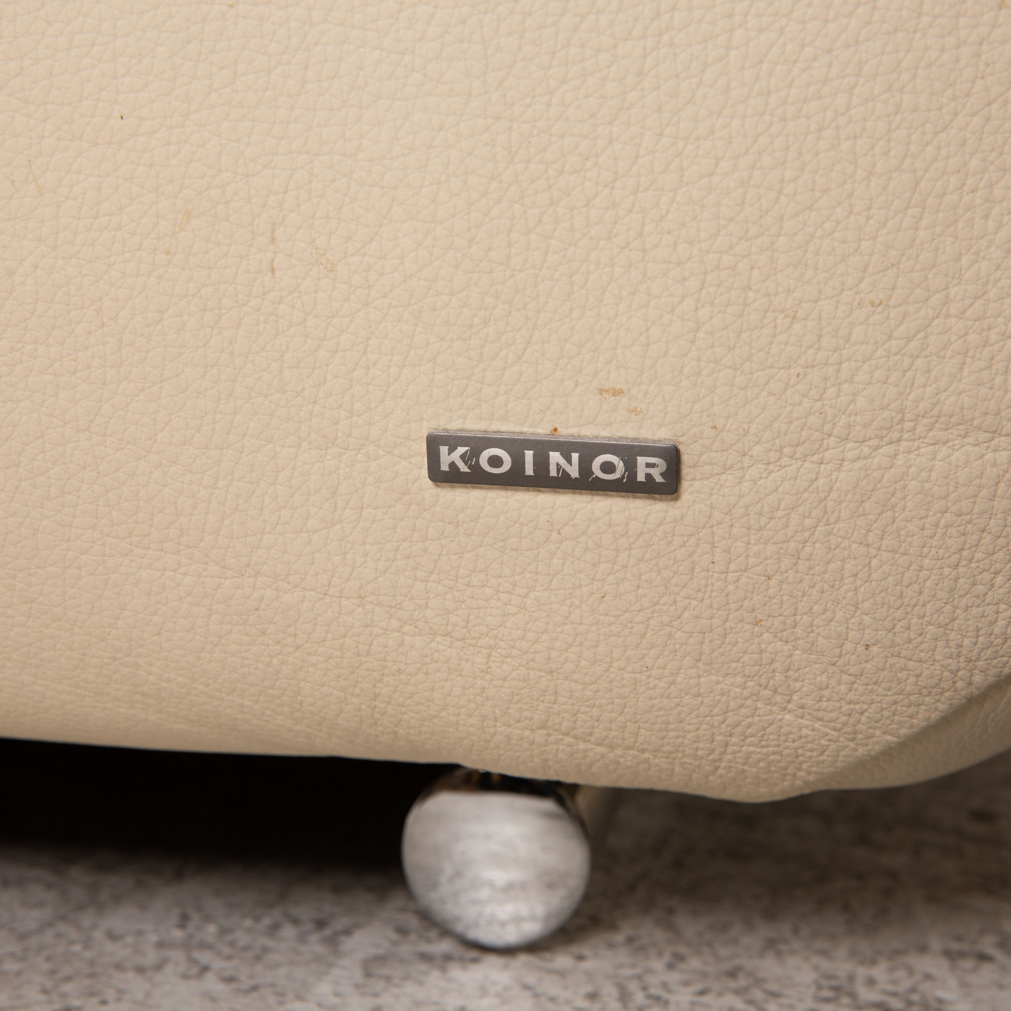 Avanti Ecksofa Leder Creme 7
