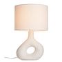 Table lamp LOOP ceramic textile beige 0