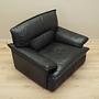 Sessel Leder Schwarz 1960er Jahre 11