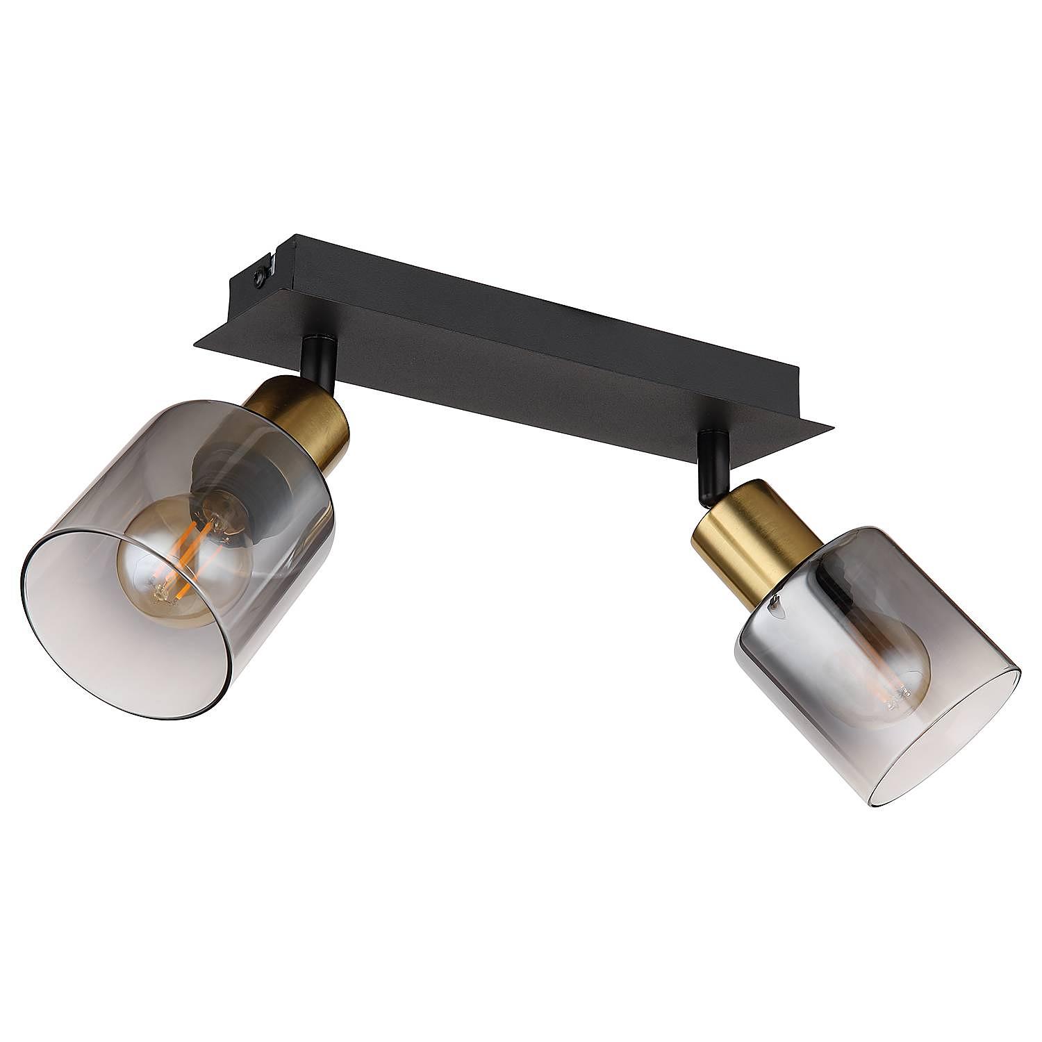Hollsy Deckenleuchte Farbglas Eisen 2-flammig 3